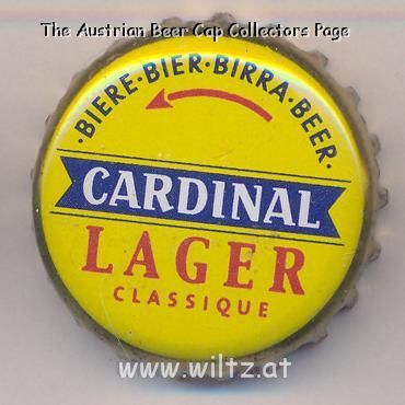 Beer cap Nr.16383: Cardinal Lager produced by Brasserie Du Cardinal Fribourg S.A./Fribourg