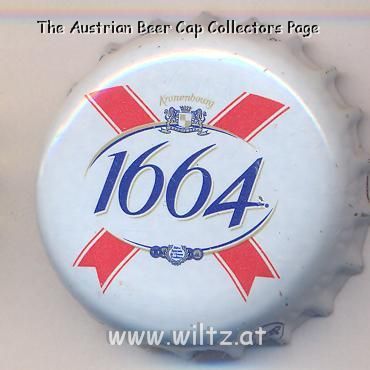 Beer cap Nr.16388: 1664 de Kronenbourg produced by Kronenbourg/Strasbourg
