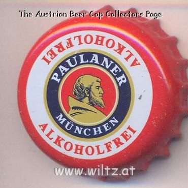 Beer cap Nr.16481: Paulaner Alkoholfrei produced by Paulaner Brauerei/München
