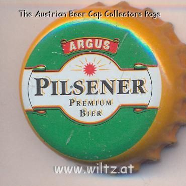Beer cap Nr.16546: Argus Pilsener Premium Bier produced by Interbrew Breda/Breda