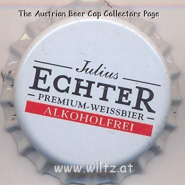 Beer cap Nr.16645: Julius Echter Premium Weissbier Alkoholfrei produced by Würzburger Hofbräu/Würzburg