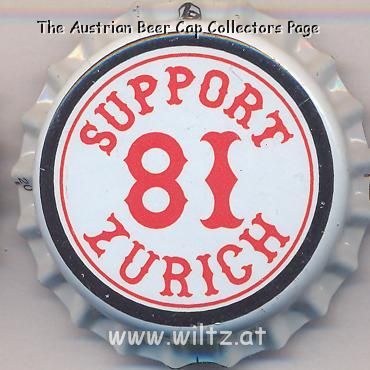 Beer cap Nr.16830: Support 81 Zürich Bier produced by Original 81 Vertriebsgesellschaft mbH/Garbsen