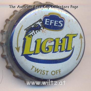 Beer cap Nr.16869: Efes Light produced by Ege Biracilik ve Malt Sanayi/Izmir