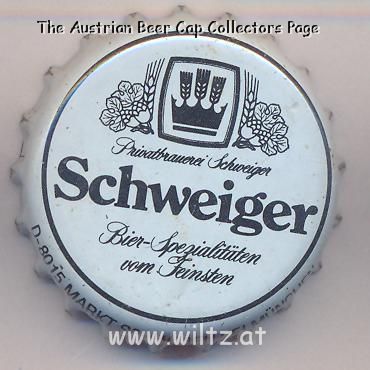 Beer cap Nr.17189: Schweiger Bräu produced by Privatbrauerei Schweiger/Markt Schwaben