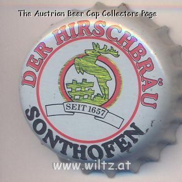 Beer cap Nr.17210: Hirsch Bier produced by Hirschbrauerei/Sonthofen