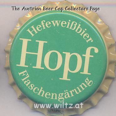 Beer cap Nr.17284: Hopf Hefeweißbier produced by Weissbier Brauerei Hopf Hans KG/Miesbach