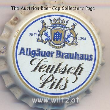 Beer cap Nr.17388: Teutsch Pils produced by Allgäuer Brauhaus AG/Kempten