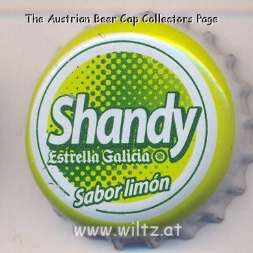 Beer cap Nr.17636: Shandy Sabor limon produced by Hijos De Rivera S.A./La Coruña