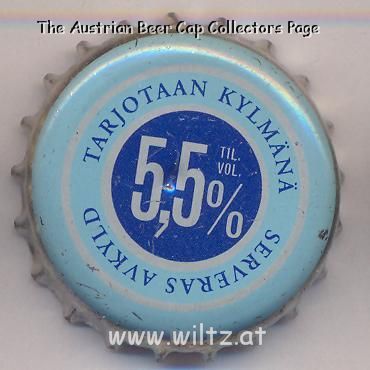 Beer cap Nr.17697: Tarjotaan Kylmänä 5,5% produced by Oy Sinebrychoff Ab/Helsinki