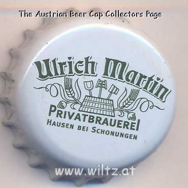 Beer cap Nr.17844: all brands produced by Privatbrauerei Ulrich Martin/Hausen bei Schonungen