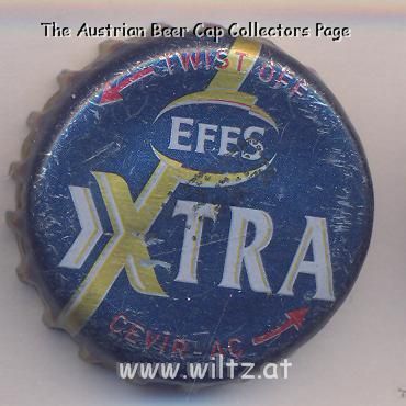 Beer cap Nr.18046: Efes Xtra produced by Ege Biracilik ve Malt Sanayi/Izmir