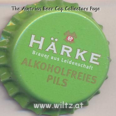 Beer cap Nr.18167: Härke Alkoholfreies Pils produced by Privatbrauerei Härke/Peine