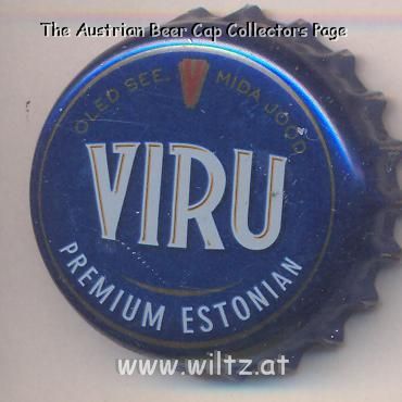 Beer cap Nr.18552: Viru Premium Estonia produced by A.LeCoq Brewery (Olvi Oy)/Tartu