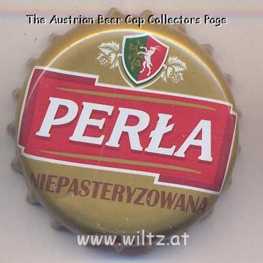 Beer cap Nr.18555: Perla Niepasteryzowana produced by Zaklady Piwowarskie w Lublinie S.A./Lublin