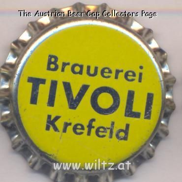 Beer cap Nr.19466:   produced by Brauerei Tivoli/Krefeld
