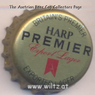Beer cap Nr.19576: Harp Premier Export Lager produced by Diageo Beverages/London
