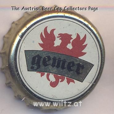 Beer cap Nr.19703: Gemer produced by Gemer s.r.o. Pivovar/Rimavska Sobota