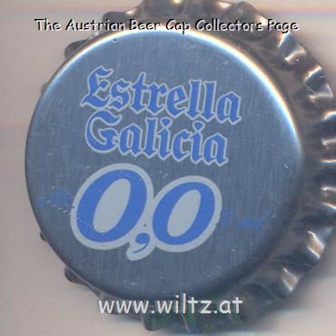Beer cap Nr.19726: Estrella Galicia 0,0 produced by Hijos De Rivera S.A./La Coruña