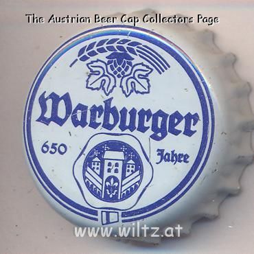 Beer cap Nr.19728: Warburger produced by Warburger Brauerei Kohlschein/Warburg