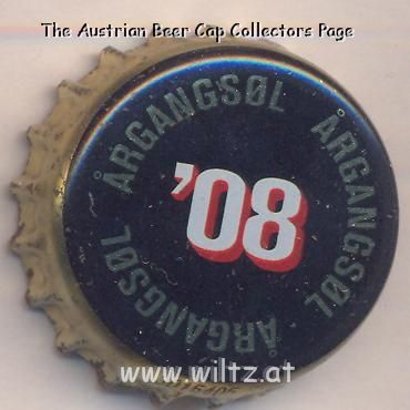 Beer cap Nr.19858: Argangsol 2008 produced by Wiibroes Bryggeri A/S/Helsingoer
