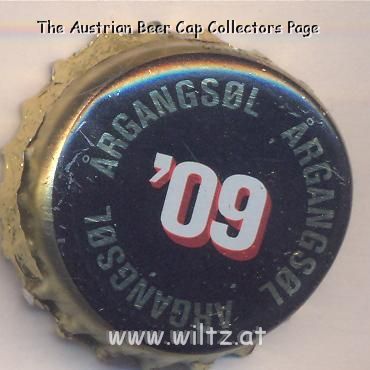 Beer cap Nr.19864: Argangsol 2009 produced by Wiibroes Bryggeri A/S/Helsingoer