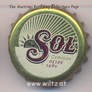 Beer cap Nr.19993: Cerveza Sol produced by Cerveceria Cuauhtemoc - Moctezuma/Monterrey