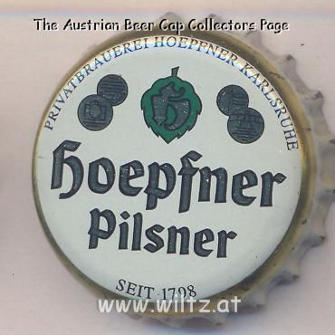 Beer cap Nr.20028: Hoepfner Pilsner produced by Privatbrauerei Hoepfner/Karlsruhe
