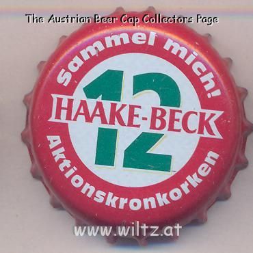 Beer cap Nr.20047: Haake Beck 12 produced by Haake-Beck Brauerei AG/Bremen