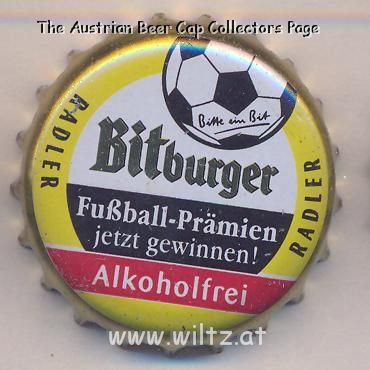 Beer cap Nr.20168: Bitburger Radler Alkoholfrei produced by Bitburger Brauerei Th. Simon GmbH/Bitburg