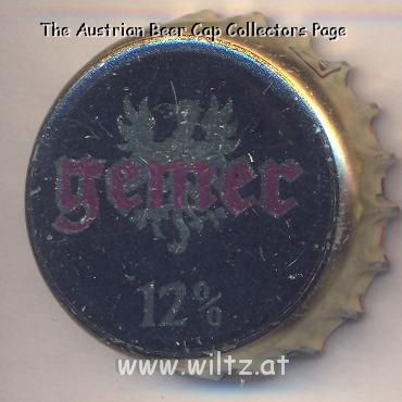 Beer cap Nr.20264: Gemer 12% produced by Gemer s.r.o. Pivovar/Rimavska Sobota