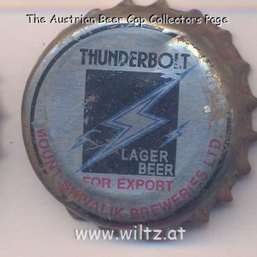 Beer cap Nr.20360: Thunderbolt Lager Beer produced by Mount Shivalik Breweries/Bhankharpur