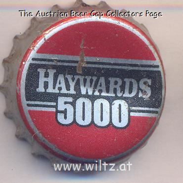 Beer cap Nr.20363: Haywards 5000 produced by Rochees Breweries Ltd./Neemrana