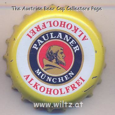 Beer cap Nr.20582: Paulaner Alkoholfrei produced by Paulaner Brauerei/München