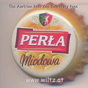 Beer cap Nr.20917: Perla Miodowa produced by Zaklady Piwowarskie w Lublinie S.A./Lublin