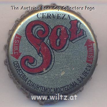 Beer cap Nr.20991: Cerveza Sol produced by Cerveceria Cuauhtemoc - Moctezuma/Monterrey