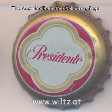 Beer cap Nr.21007: Presidente produced by Cerveceria Nacional/C. Por A Santo Domingo