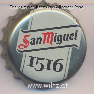 Beer cap Nr.21068: 1516 produced by San Miguel/Barcelona