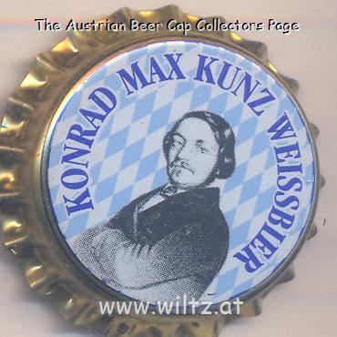 Beer cap Nr.21408: Konrad Max Kunz Weissbier produced by Schlossbrauerei Naabeck/Naabeck