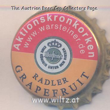 Beer cap Nr.21518: Warsteiner Radler Grapefruit produced by Warsteiner Brauerei/Warstein