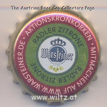Beer cap Nr.21520: Warsteiner Radler Zitrone produced by Warsteiner Brauerei/Warstein