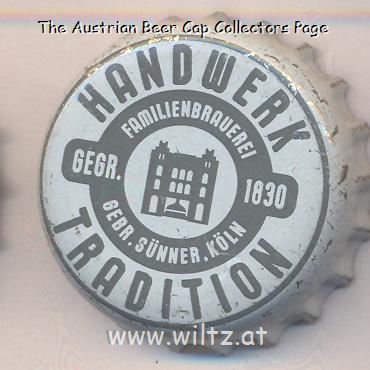 Beer cap Nr.21732:   produced by Gebrüder Sünner/Köln