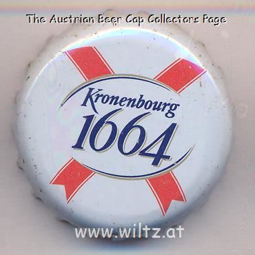 Beer cap Nr.21877: 1664 de Kronenbourg produced by Kronenbourg/Strasbourg
