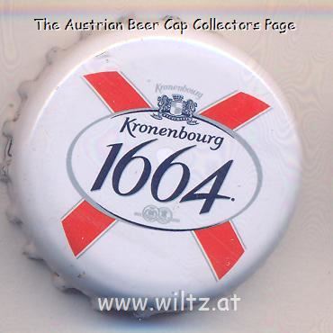 Beer cap Nr.21878: 1664 de Kronenbourg produced by Kronenbourg/Strasbourg