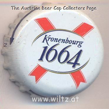 Beer cap Nr.21879: 1664 de Kronenbourg produced by Kronenbourg/Strasbourg
