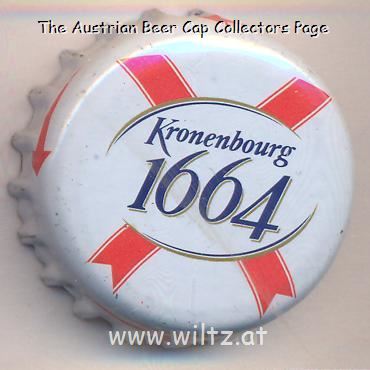 Beer cap Nr.21885: 1664 de Kronenbourg produced by Kronenbourg/Strasbourg