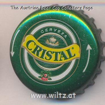 Beer cap Nr.22025: Cerveza Cristal produced by Compania de Cervecerias Unidas/Santiago