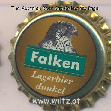 Beer cap Nr.22031: Falken Lagerbier Dunkel produced by Brauerei Falken AG/Schaffhausen