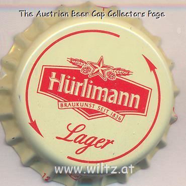 Beer cap Nr.22052: Hürlimann Lager produced by Hürlimann/Zürich