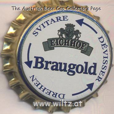 Beer cap Nr.22065: Braugold produced by Eichhof Brauerei/Luzern