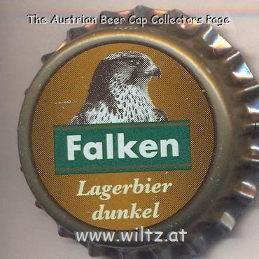 Beer cap Nr.22072: Falken Lagerbier Dunkel produced by Brauerei Falken AG/Schaffhausen